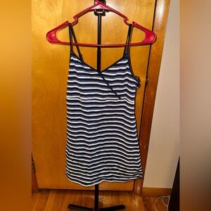 Hollister Navy and White Striped Top